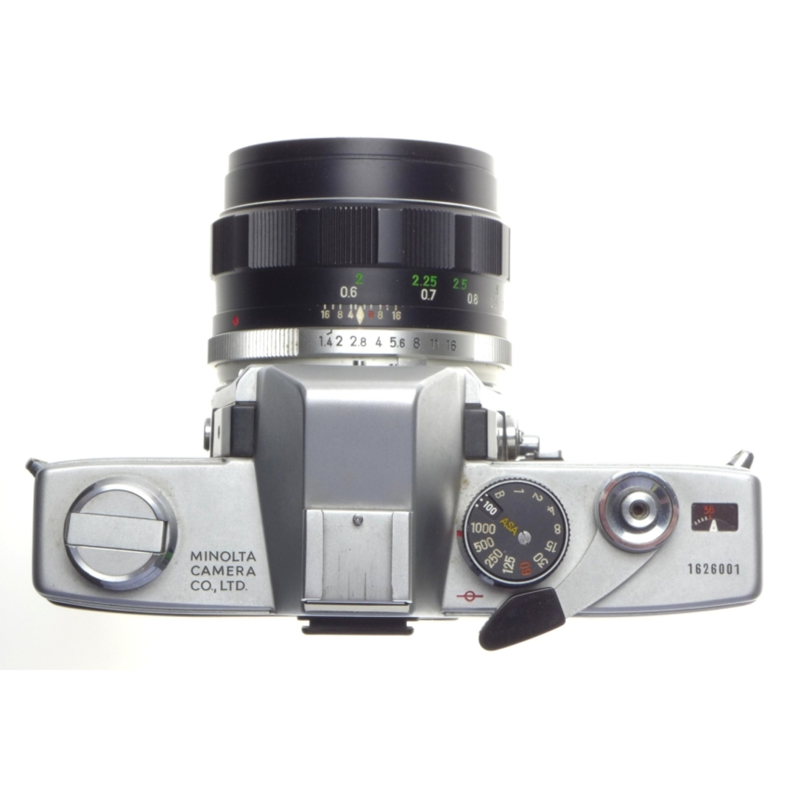 Minolta SRT101 SLR 35mm manual film camera MC Rokkor PF 1:1.4 f